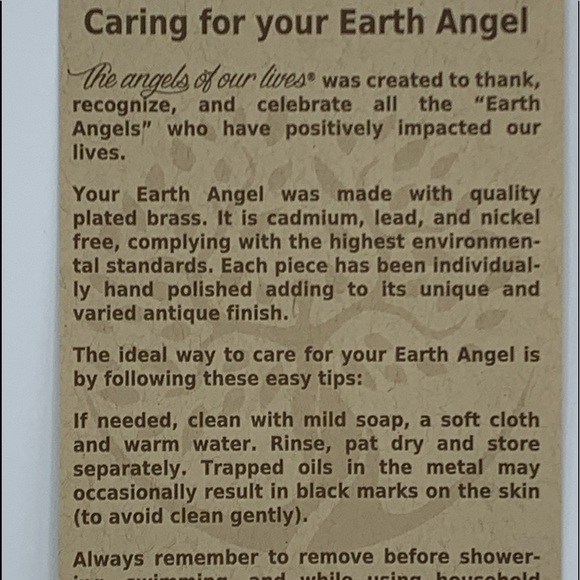 Antique Rose Copper Earth Angel July Ruby Adjustable Necklace - 9" - Picture 7 of 7